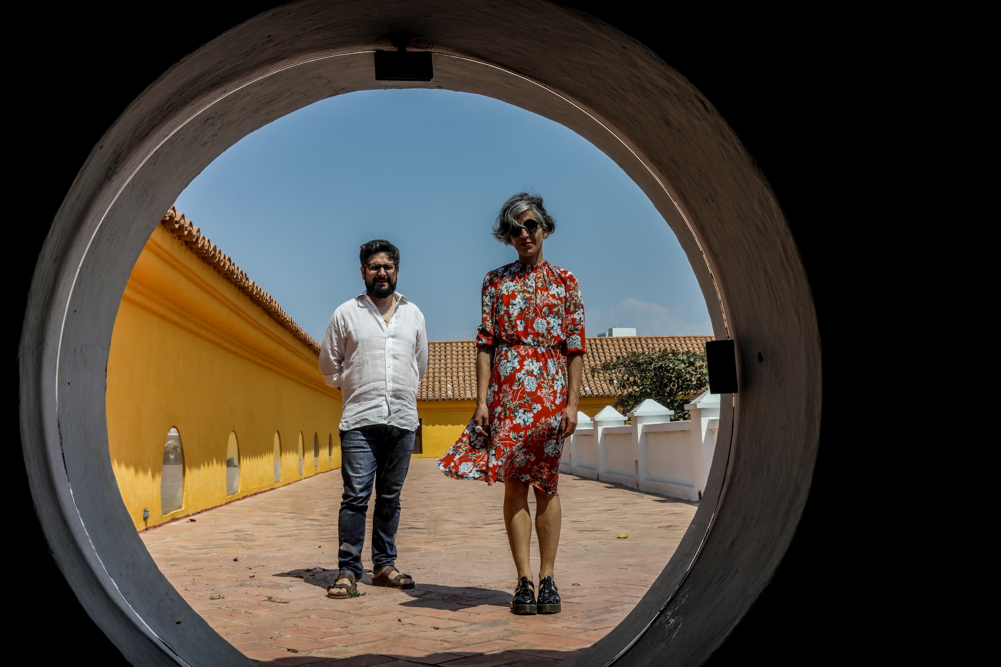 Santiago Caicedo, director, and Powerpaola, illustrator of Virus Tropical. Picture by Joaquin Sarmiento. Santiago Caicedo, director, and Powerpaola, illustrator of Virus Tropical. Picture by Joaquin Sarmiento.